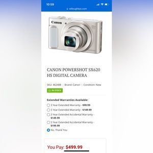 Canon SX620 HS